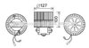 AVA QUALITY COOLING OL8633 Electric Motor, interior blower